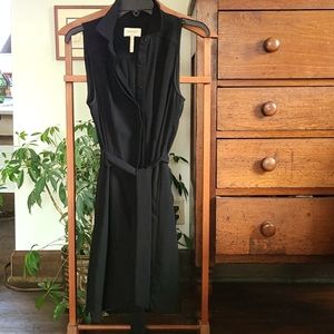 Black shirt dress